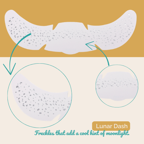 Začasne metallic srebrne pegice z nežnim srebrnim odsevom.